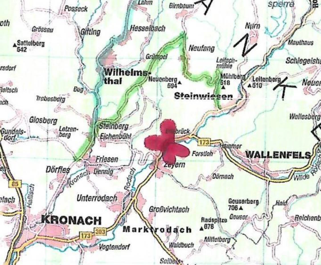Umfahrung von Süden. Kronach - Steinberg - Neufang - Steinwiesen